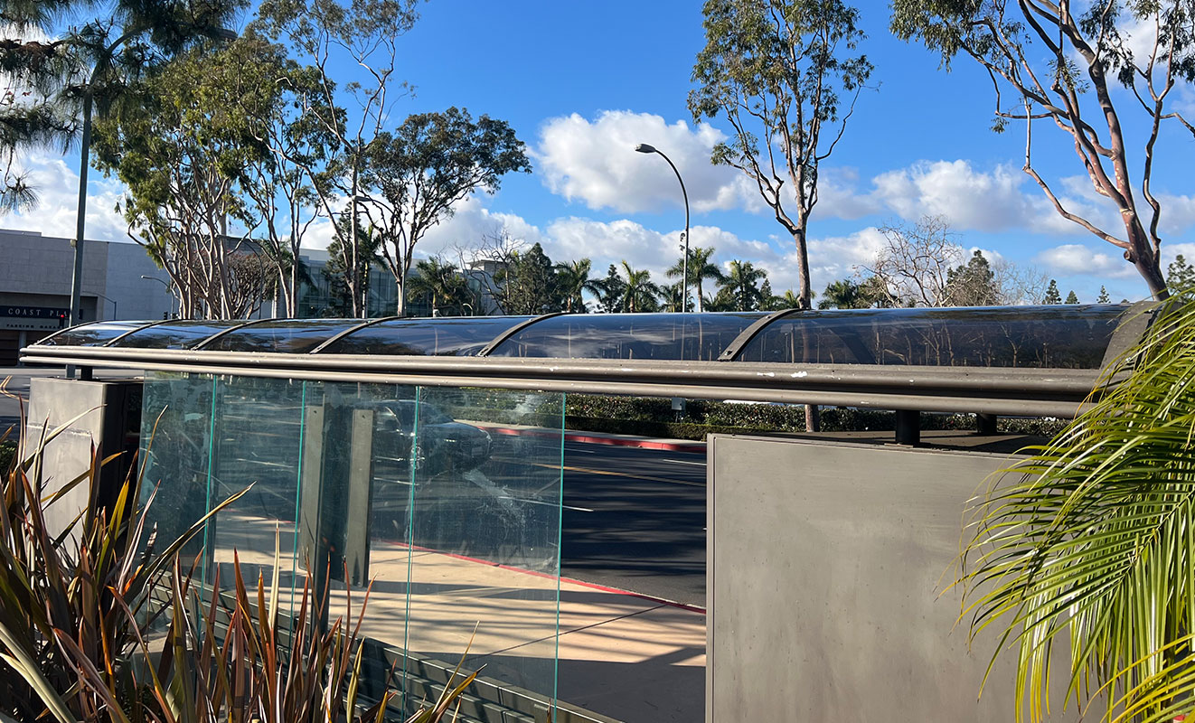 Custom Skylight South Coast Plaza Bus Stop, Costa Mesa, CA. Skylite Tec