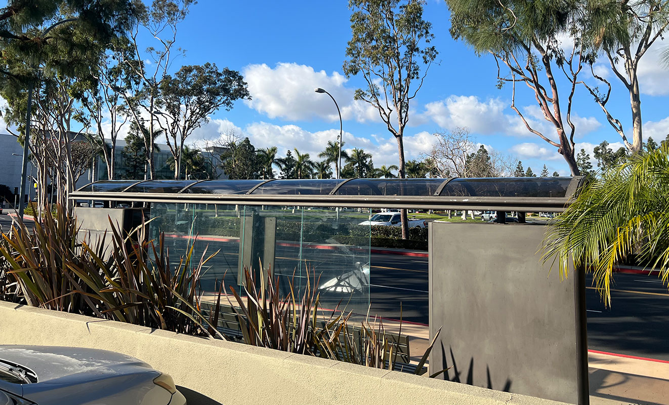 Custom Skylight South Coast Plaza Bus Stop, Costa Mesa, CA. Skylite Tec