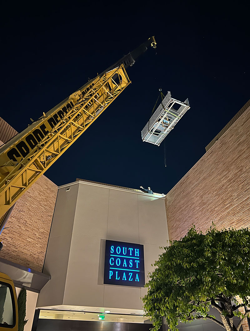 Custom Skylight Metal Framed, South Coast Plaza, Costa Mesa, CA