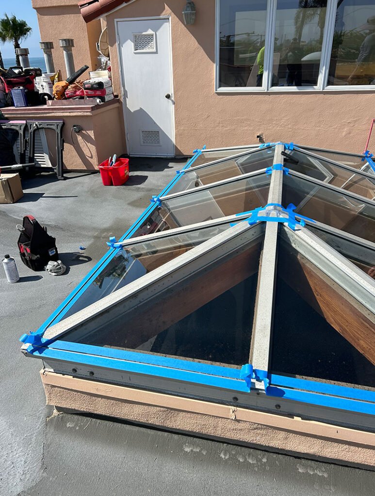 Custom Skylights Reglazing and Waterproofing, Residential, Seal Beach, CA