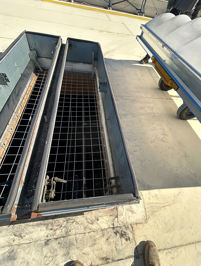 Smoke Vent Replacement - Albertsons - Irvine, CA. Skylite Tec