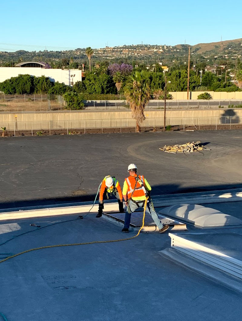 Commercial Fall Protection - Amazon Distribution - City of Industry, CA. Skylite Tec