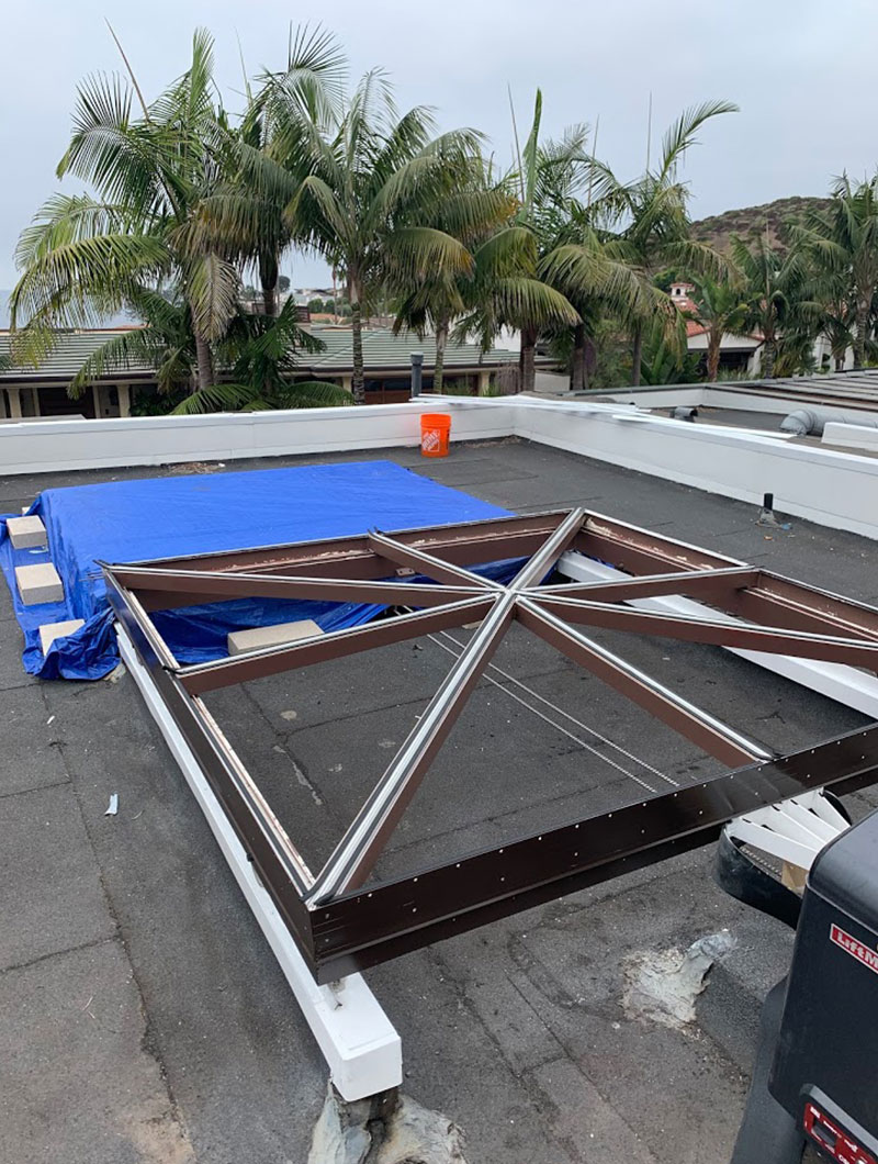 Custom Skylight Refurbishment Laguna Beach, CA Skylite Tec